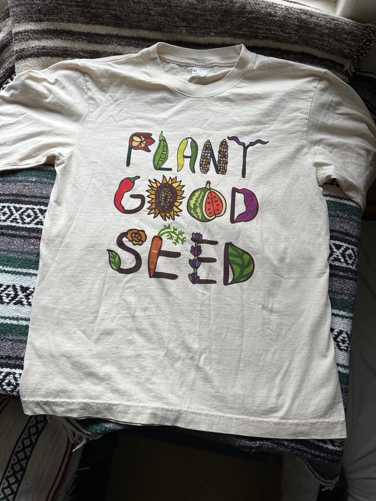 Plant Good Seed Lettering Long Sleeve Logo Shirt