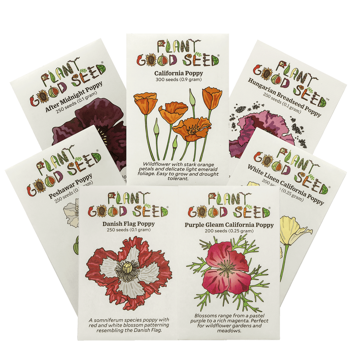 Poppy Seed Collection - Seven Packets